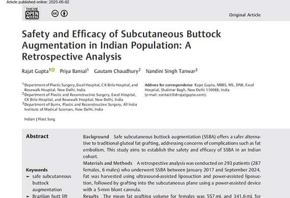 Safety-and-Efficacy-of-Subcutaneous-Buttock-Augmentation-in-Indian-Population